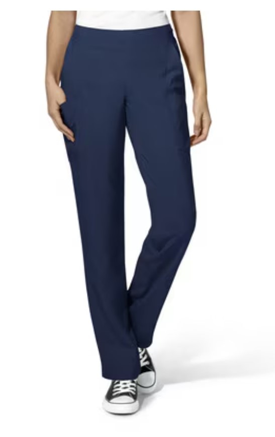 WonderWink W123 Women's Flat Front Double Cargo Scrub Pant, 5155 Tall