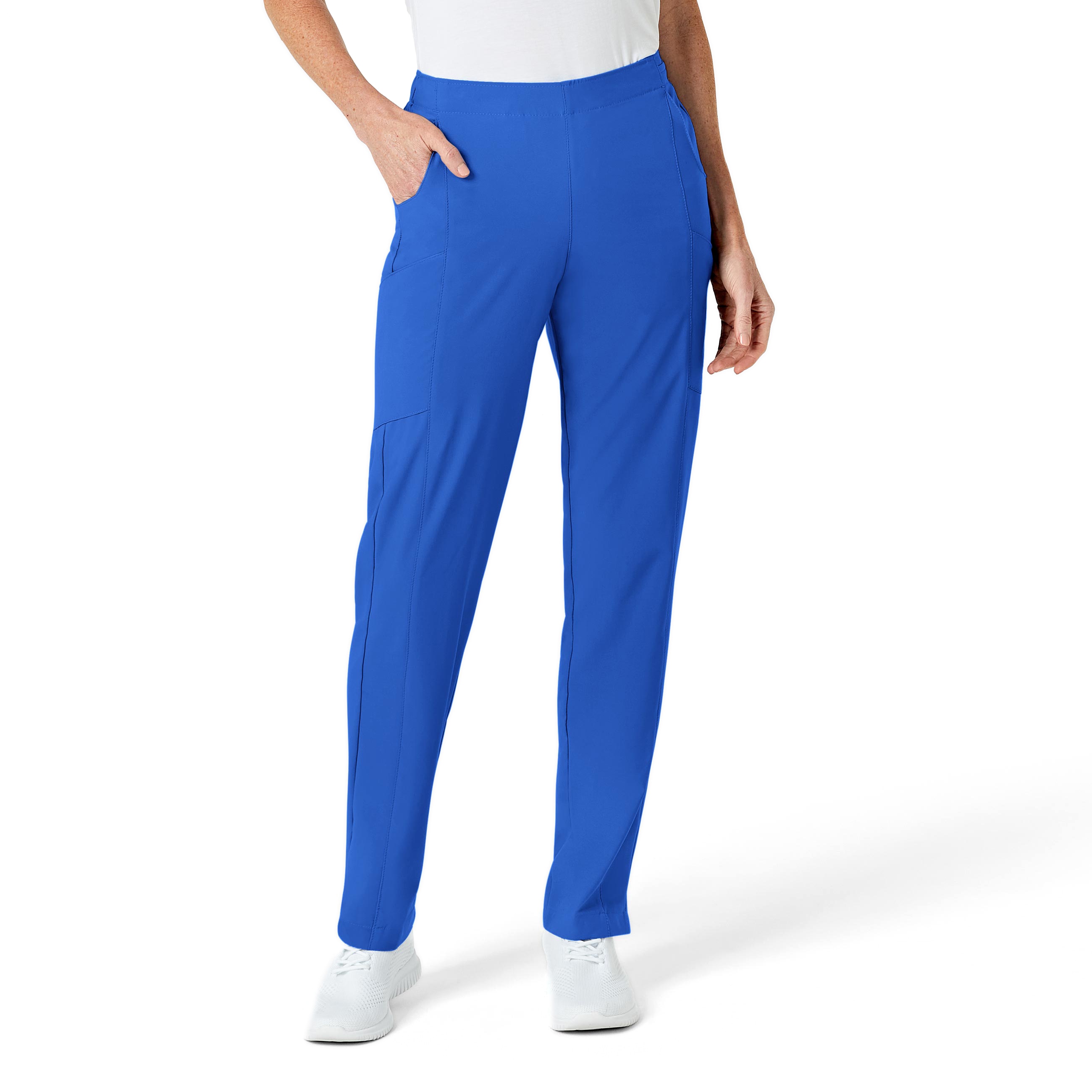 WonderWink W123 Women's Flat Front Double Cargo Scrub Pant, 5155 Tall