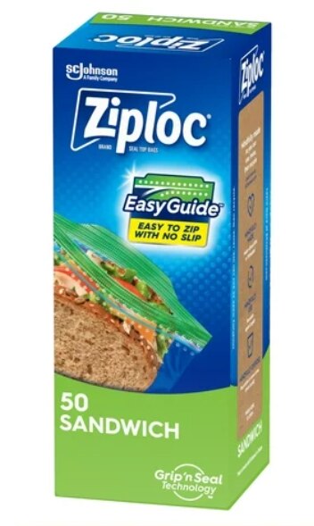 Ziploc - Sandwich Bags - 50CT