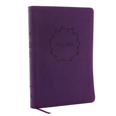 NKJV  Value Thinline Bible  Large Print  Imitation Leather  Purple  Red Letter Edition
