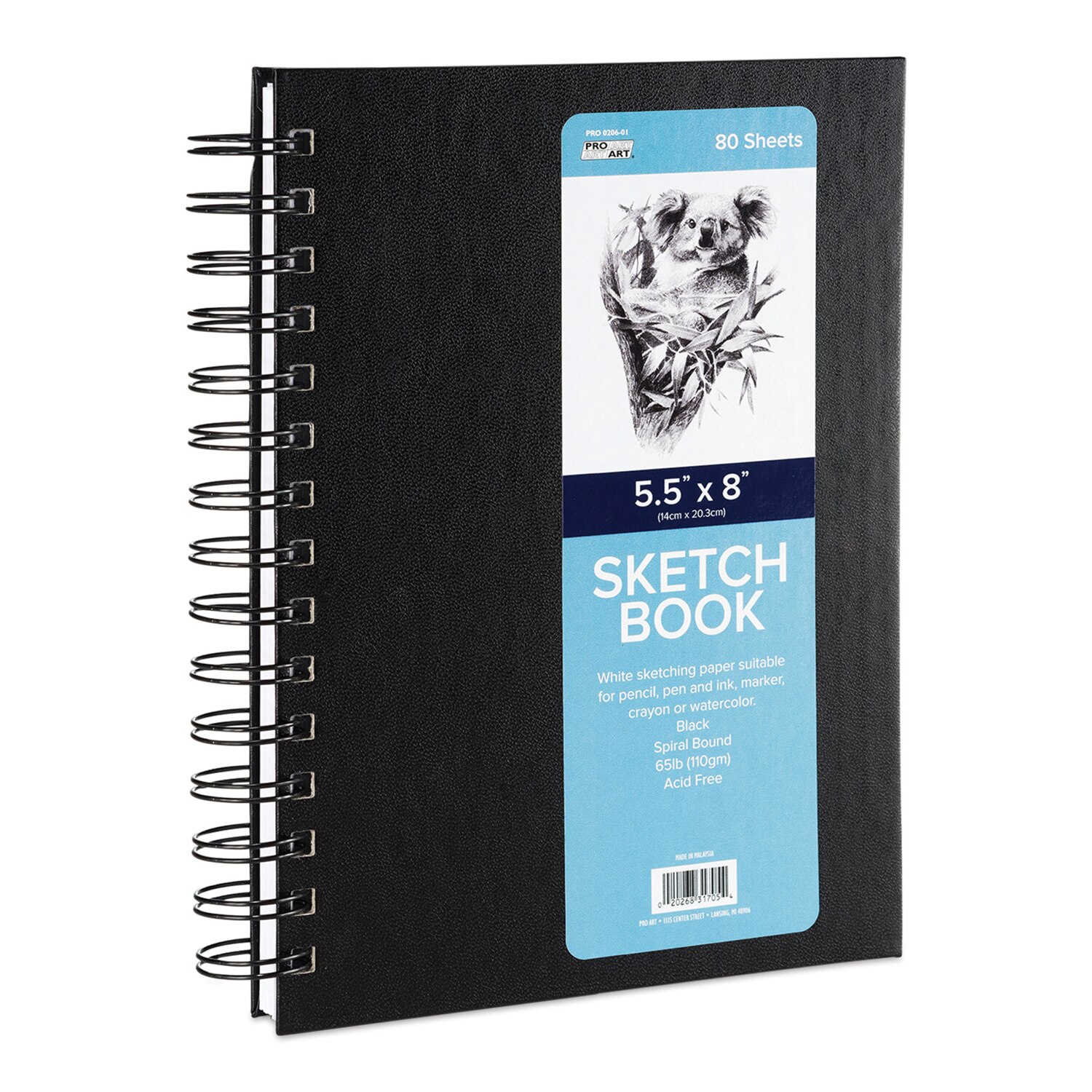 ProArt Spiral Bound Sketchbook - 8" x 5.5" 80 sheets