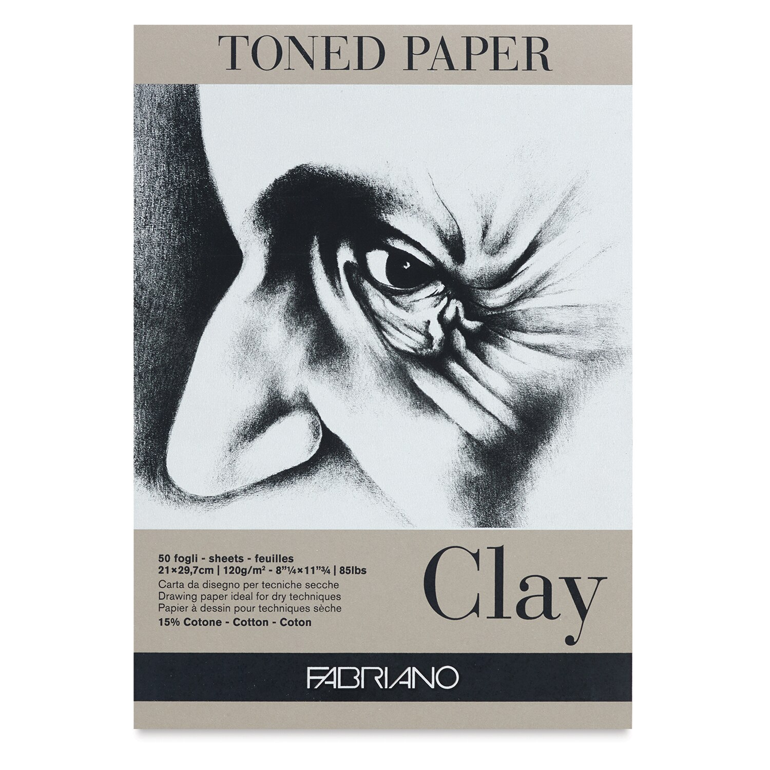 Fabriano Toned Paper Pad - 8-1/4" x 11-3/4" Clay