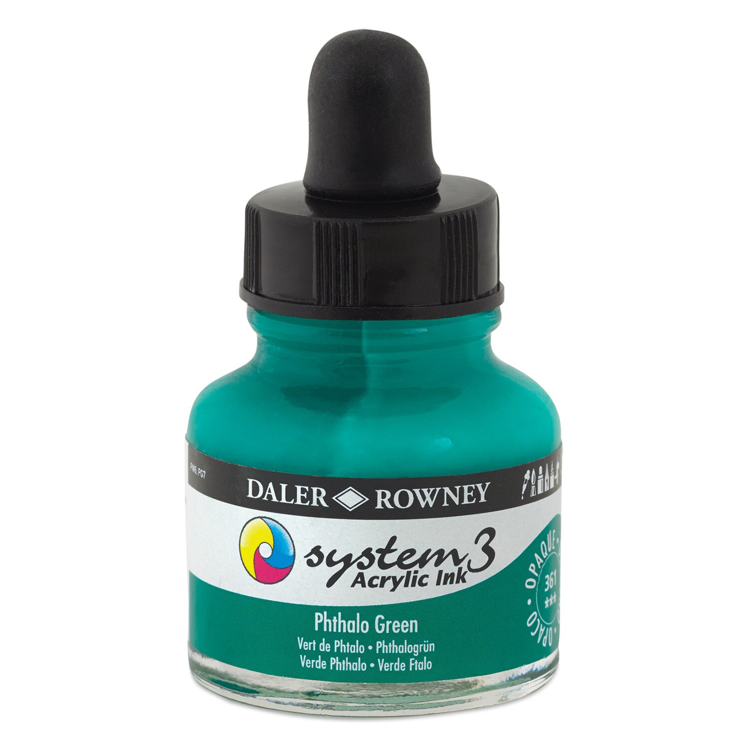 Daler-Rowney System3 Acrylic InkPhthalo Green