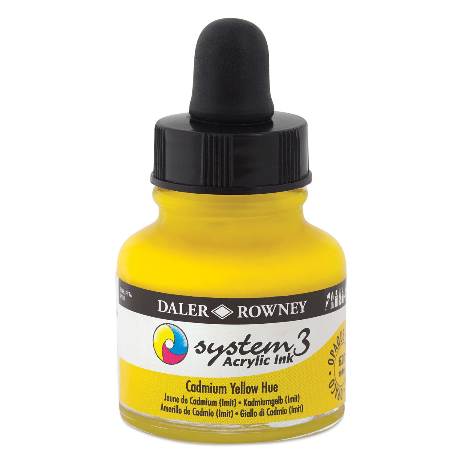 Daler Rowney System3 Acrylic Ink Cadmium Yellow Hue
