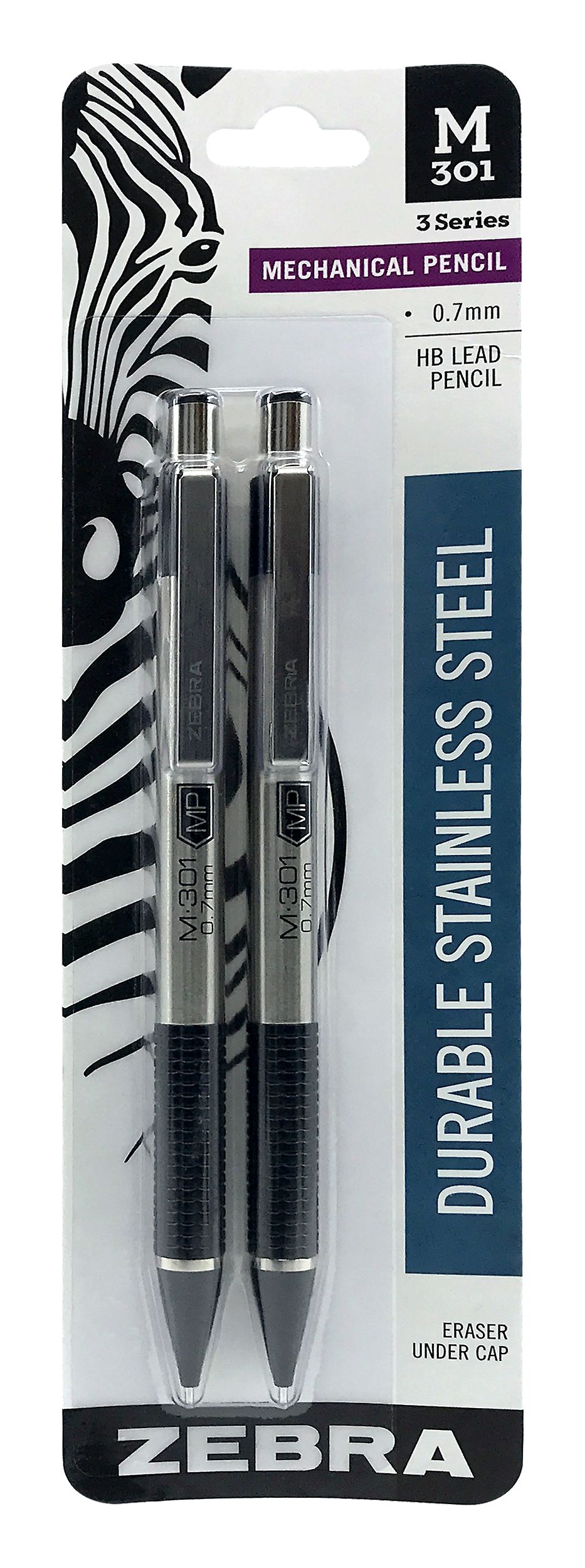 Zebra M301 Mechanical Pencil 0.7mm Black 2Pack