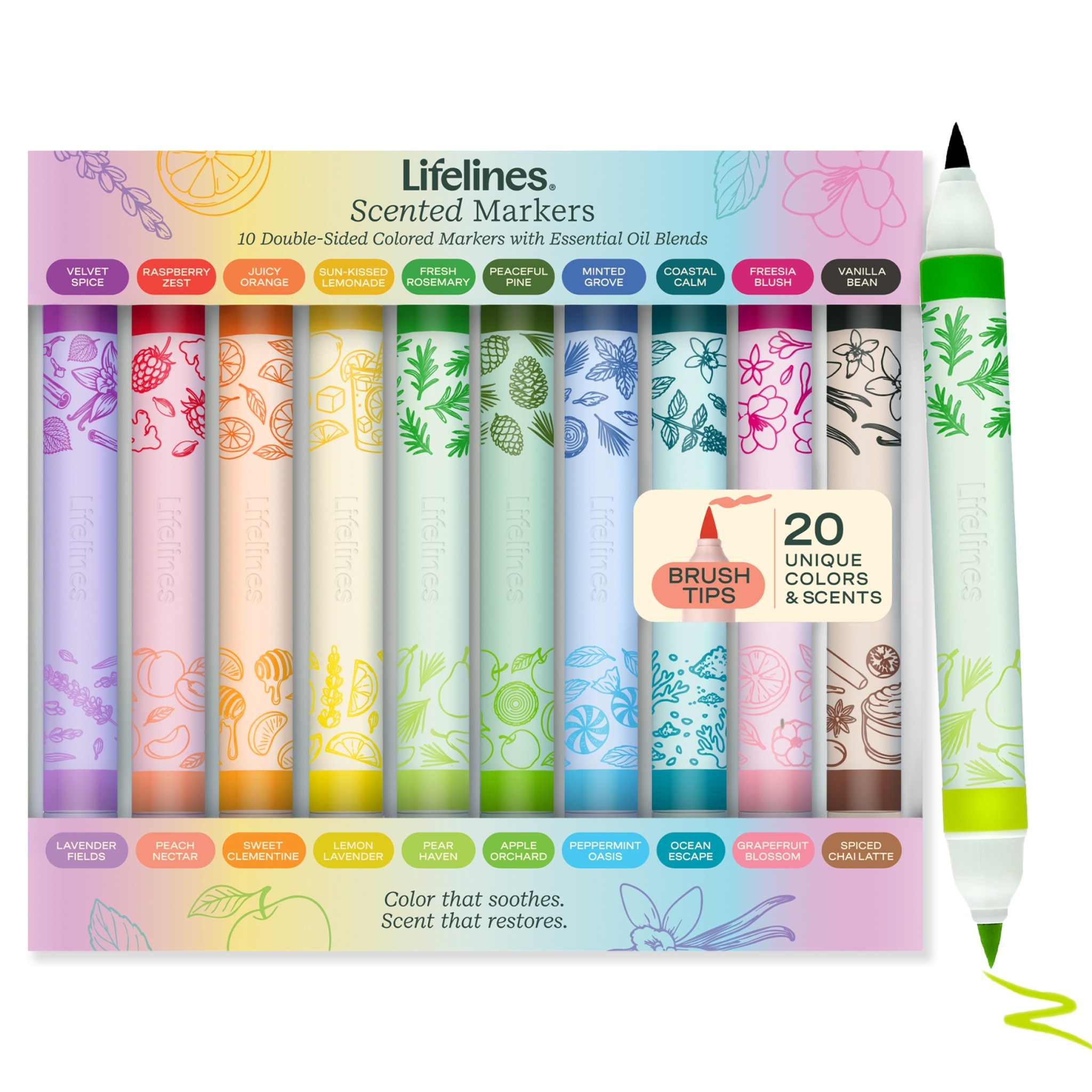 Lifelines Scented Markers 10 Pack