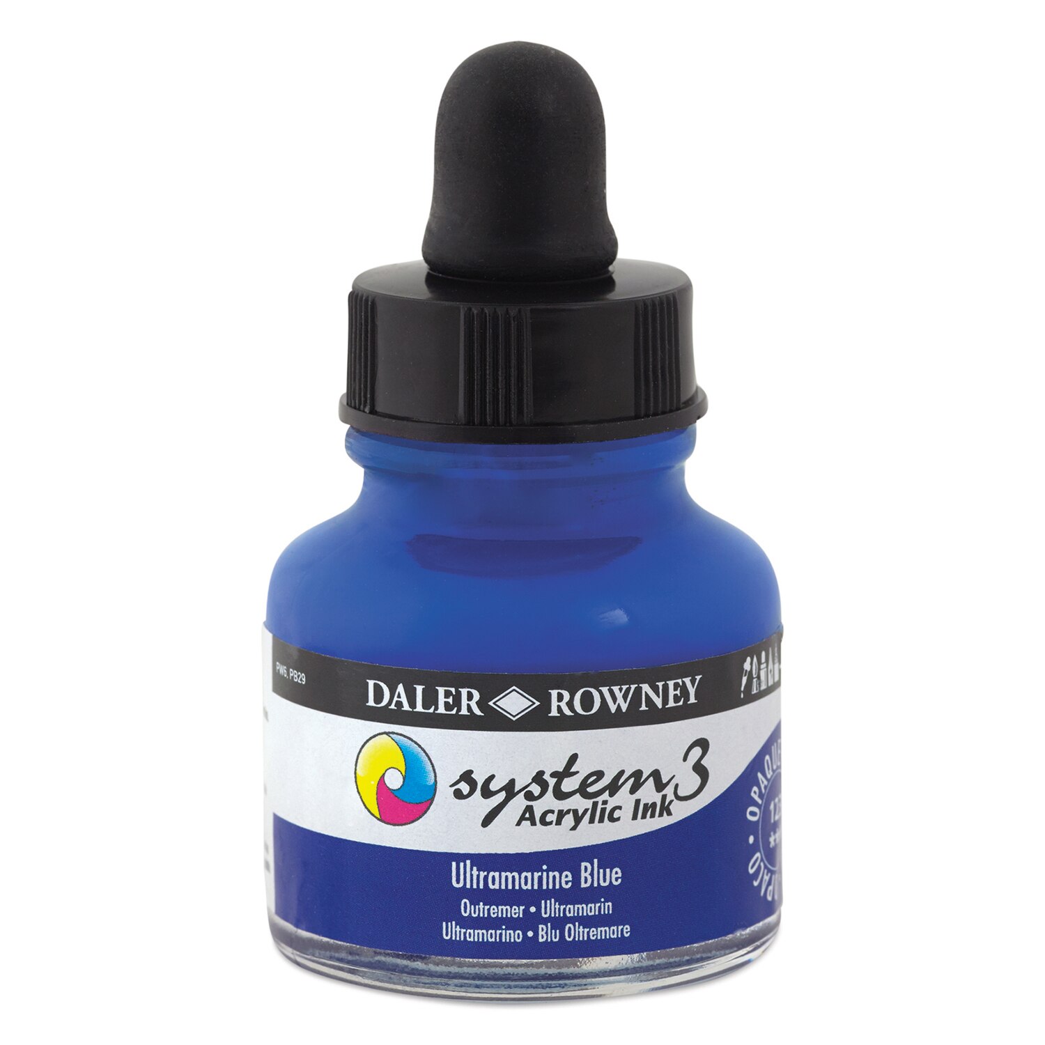 Daler Rowney System3 Acrylic Ink Ultramarine Blue