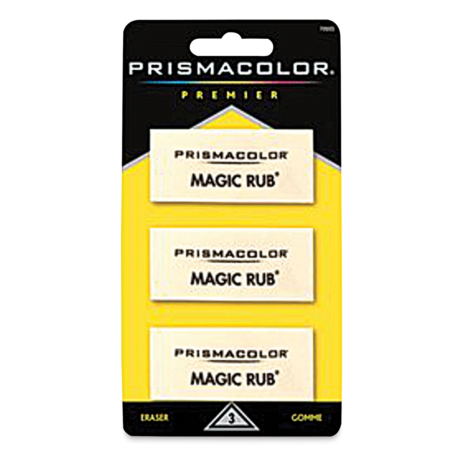Prismacolor Magic Rub Eraser - Carded Pack of 3