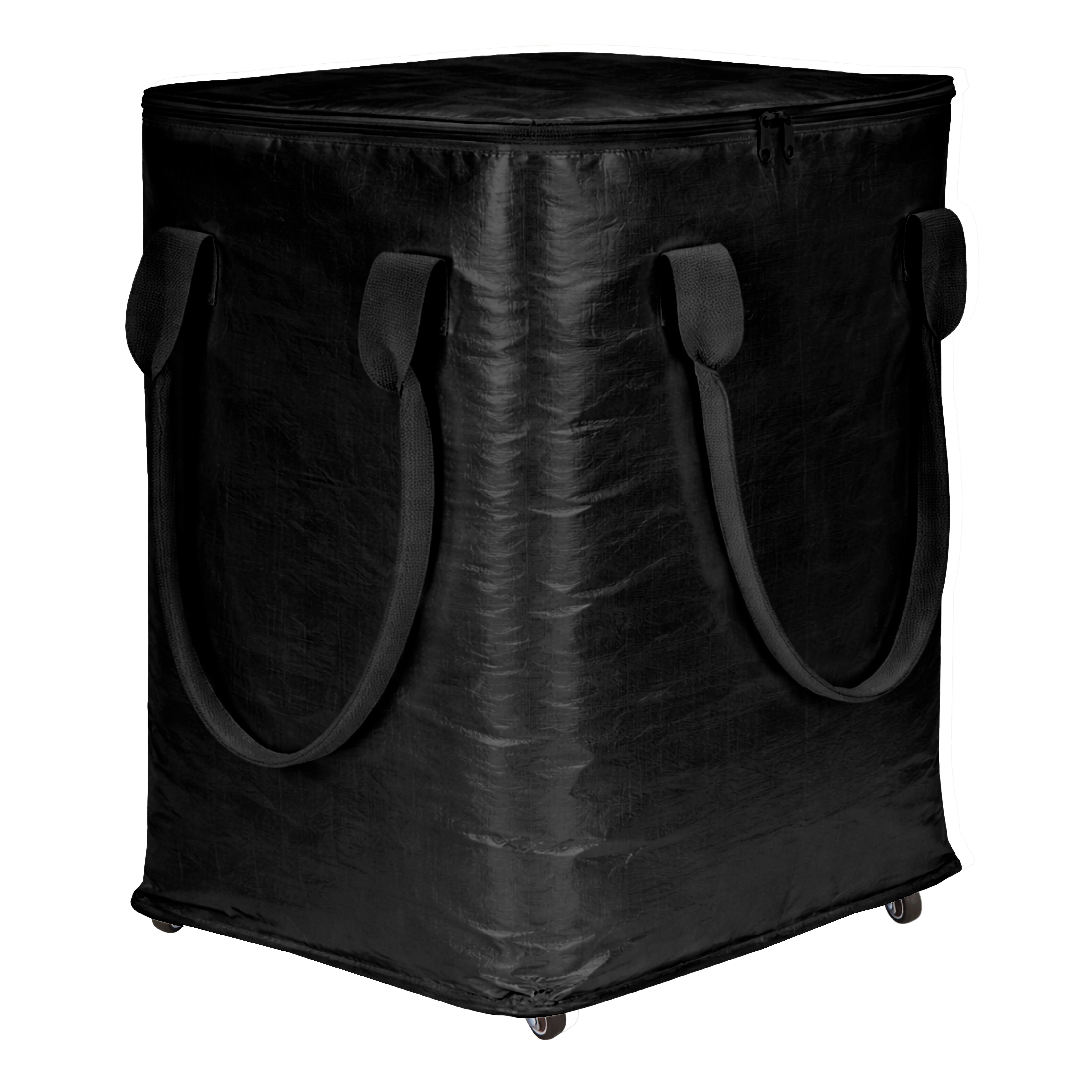Simplify Large Black Foldable Rolling Bag