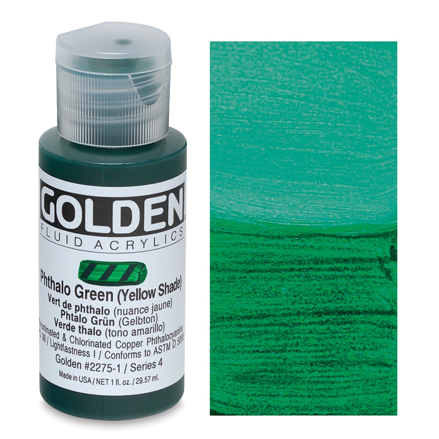 Golden Fluid Acrylics Phthalo Green ( Yellow Shade)