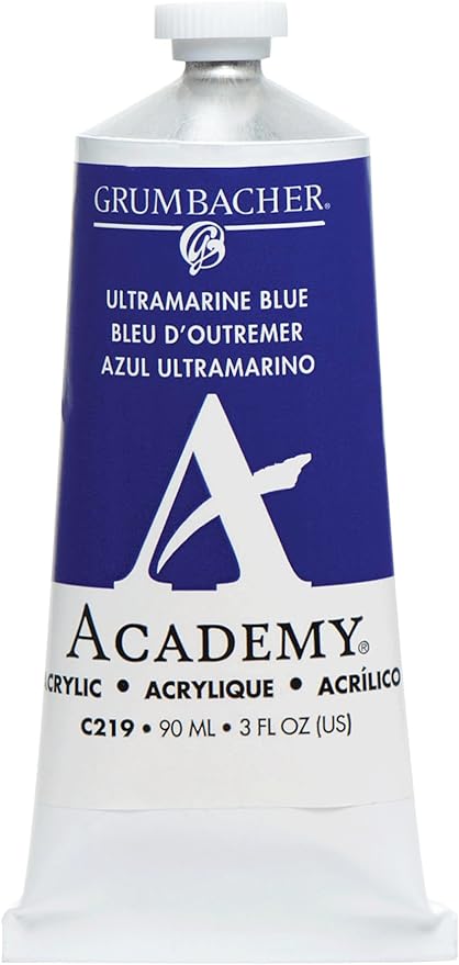 Grumbacher Academy Acrylic, 90ml Tube, Ultramarine Blue