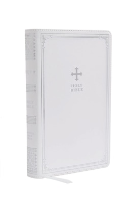 Nrsv Catholic Bible Gift Edition Leathersoft White Comfort Print: Holy Bible