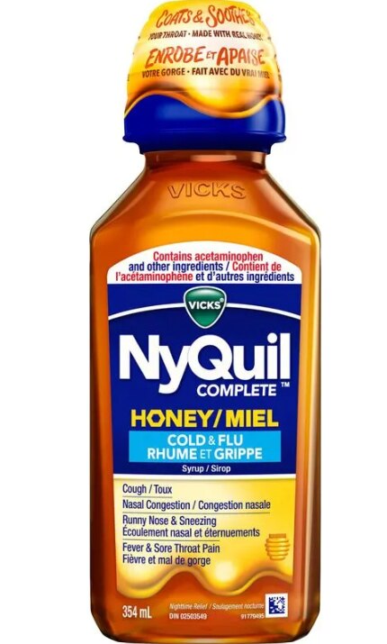 Vicks - NyQuil - Severe Honey Cold & Flu - 8oz