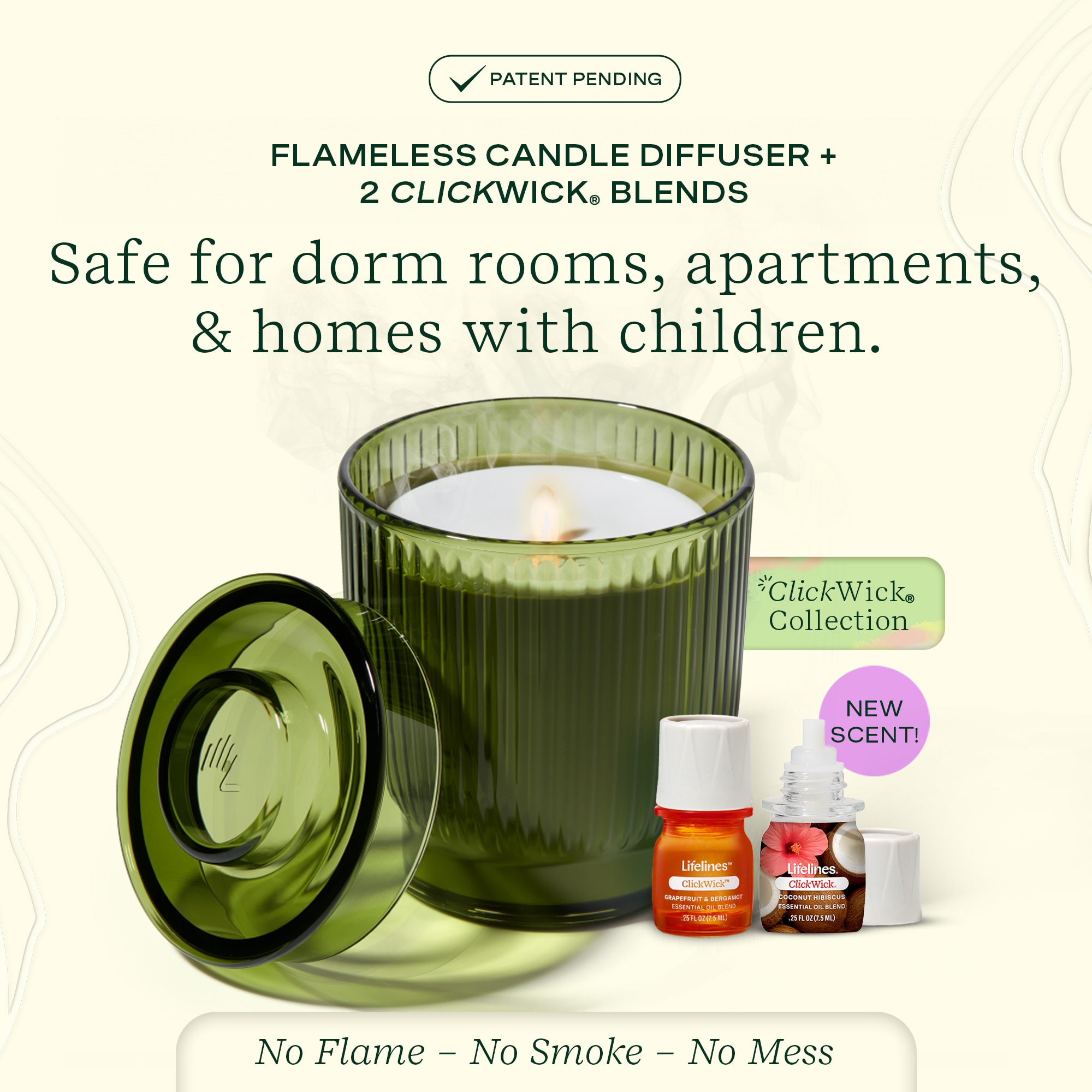 Lifelines Ribbed Candle Diffuser