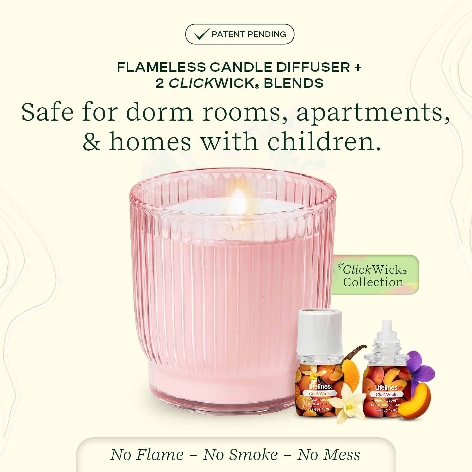 Lifelines Ribbed Candle Diffuser