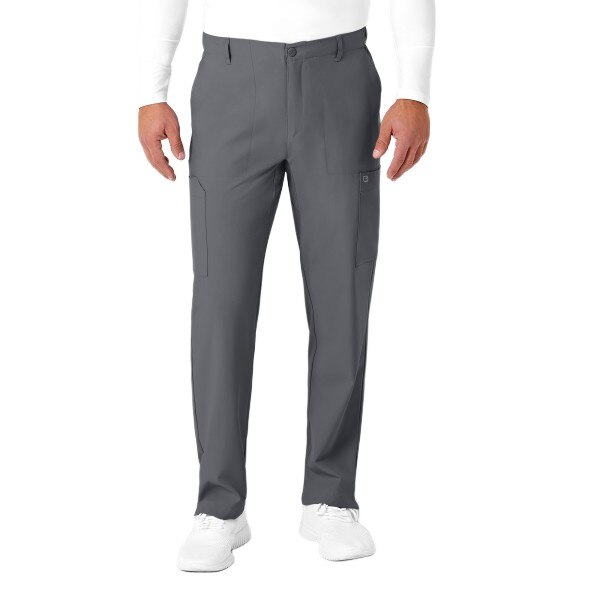 WonderWink W123 Men's Flat Front Cargo Scrub Pant, 5355 Short