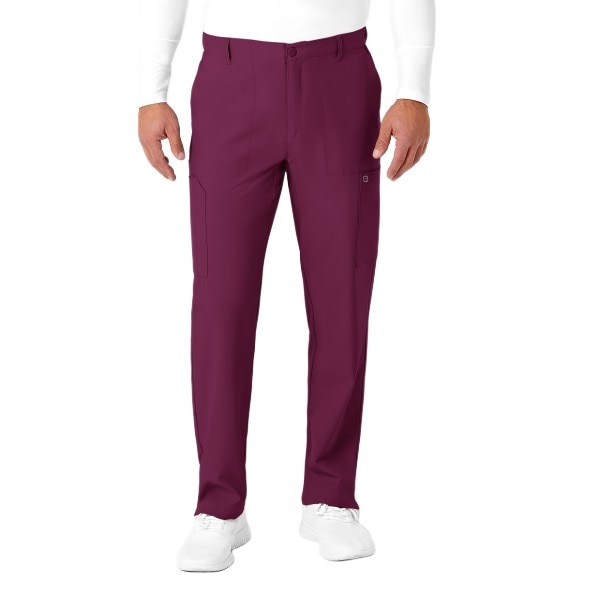 WonderWink W123 Men's Flat Front Cargo Scrub Pant, 5355 Short