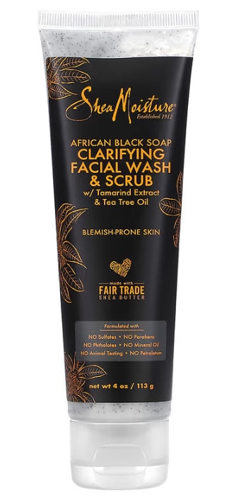 Shea Moisture - Facial Scrub African Black Soap - 4oz