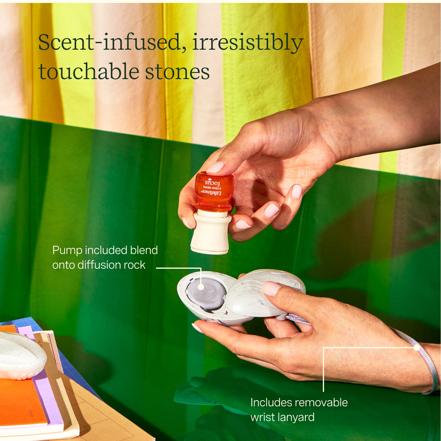 Lifelines Grounding Stones - Tactile Collection plus Essential Oil Blend