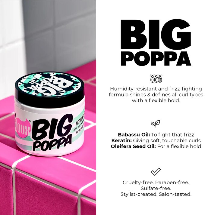 The Doux - Hair Gel Big Poppa Curl Defining - 16oz