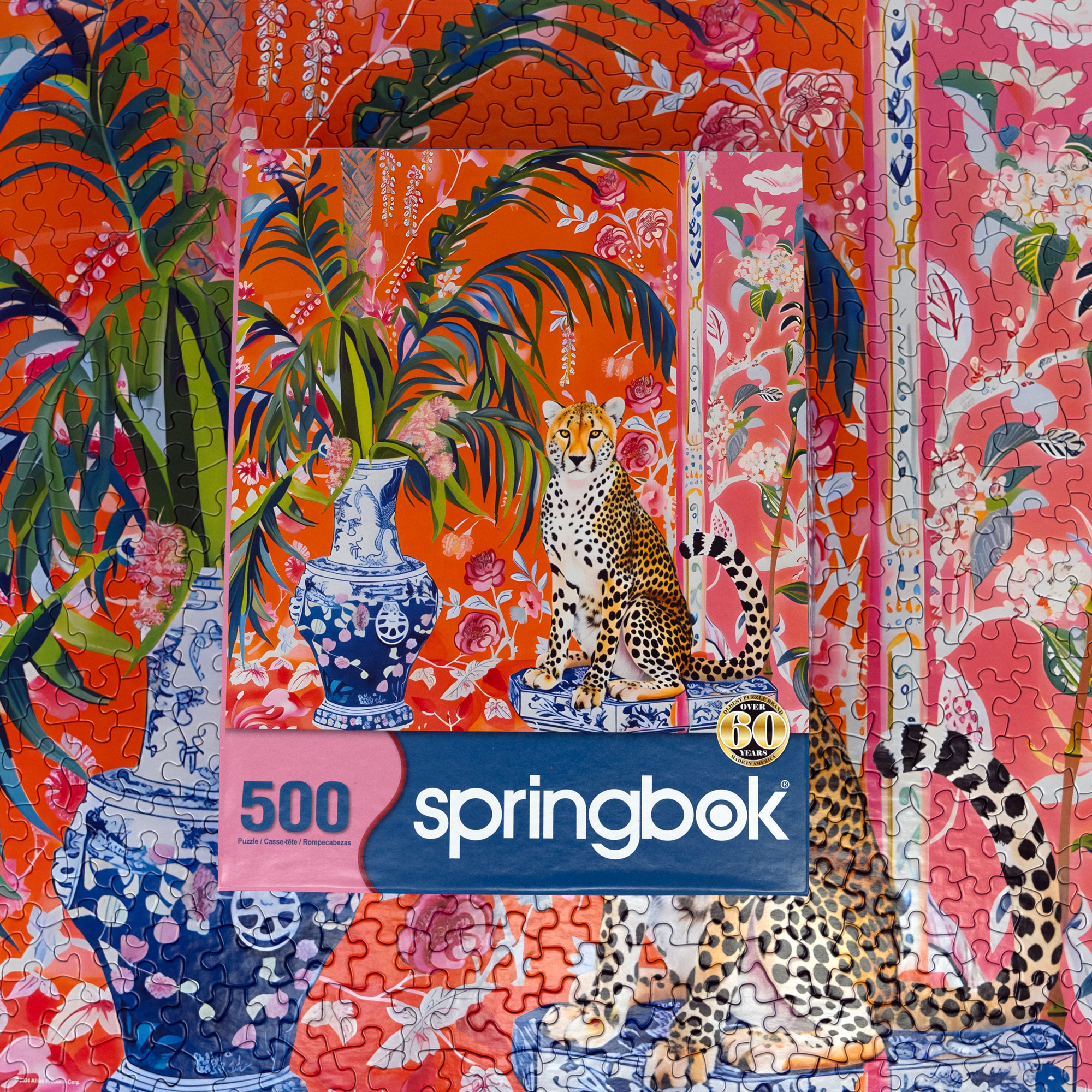 Cheetah & Ginger Jar 500 Piece Puzzle
