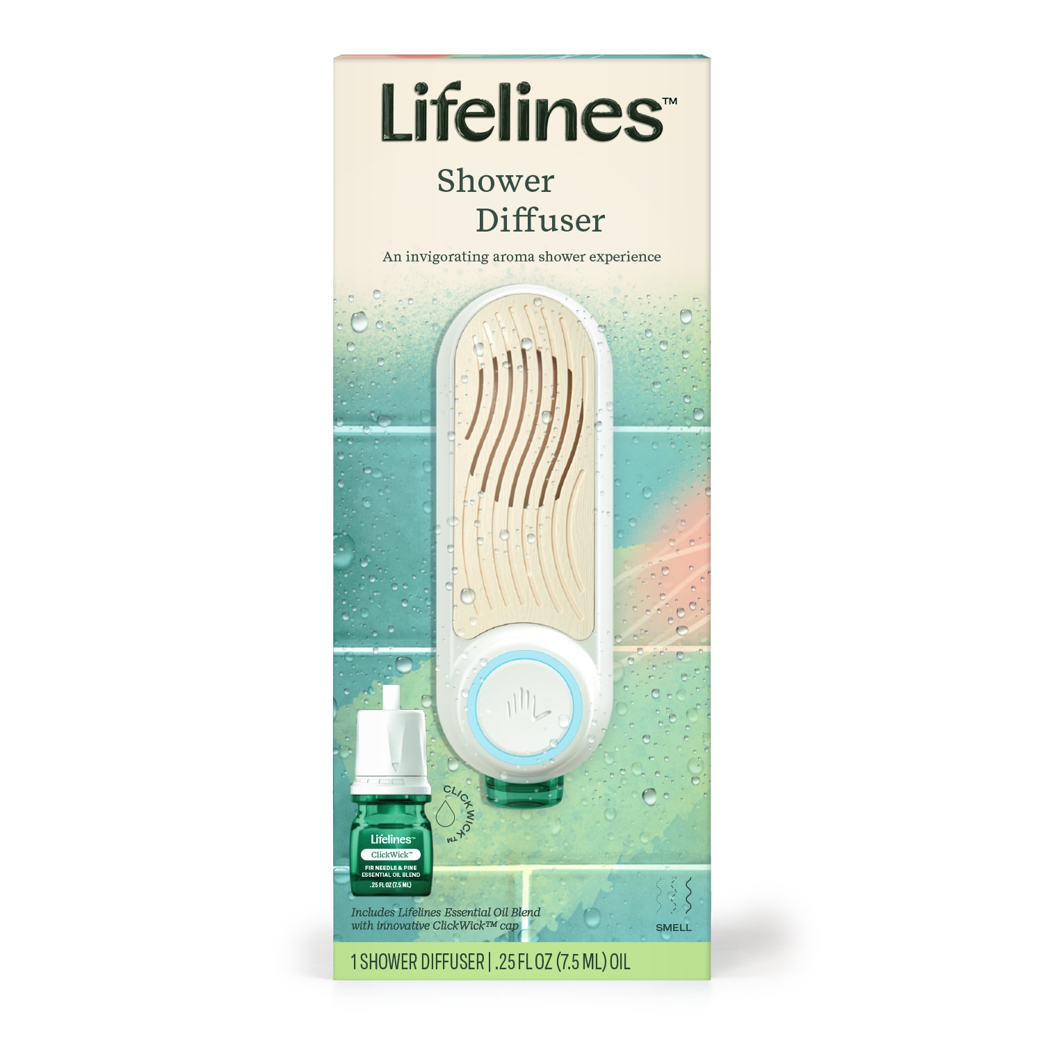 Lifelines Shower Diffuser plus Essential Oil Blend