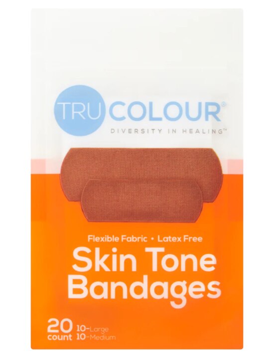 TruColor - Bandanges Dark Brown Skin Tone - 20CT