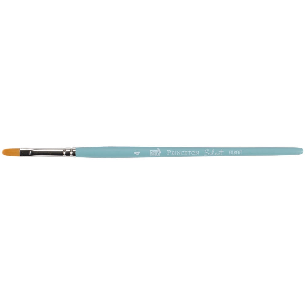 Princeton Select Synthetic Brush - Filbert Short Handle Size 4