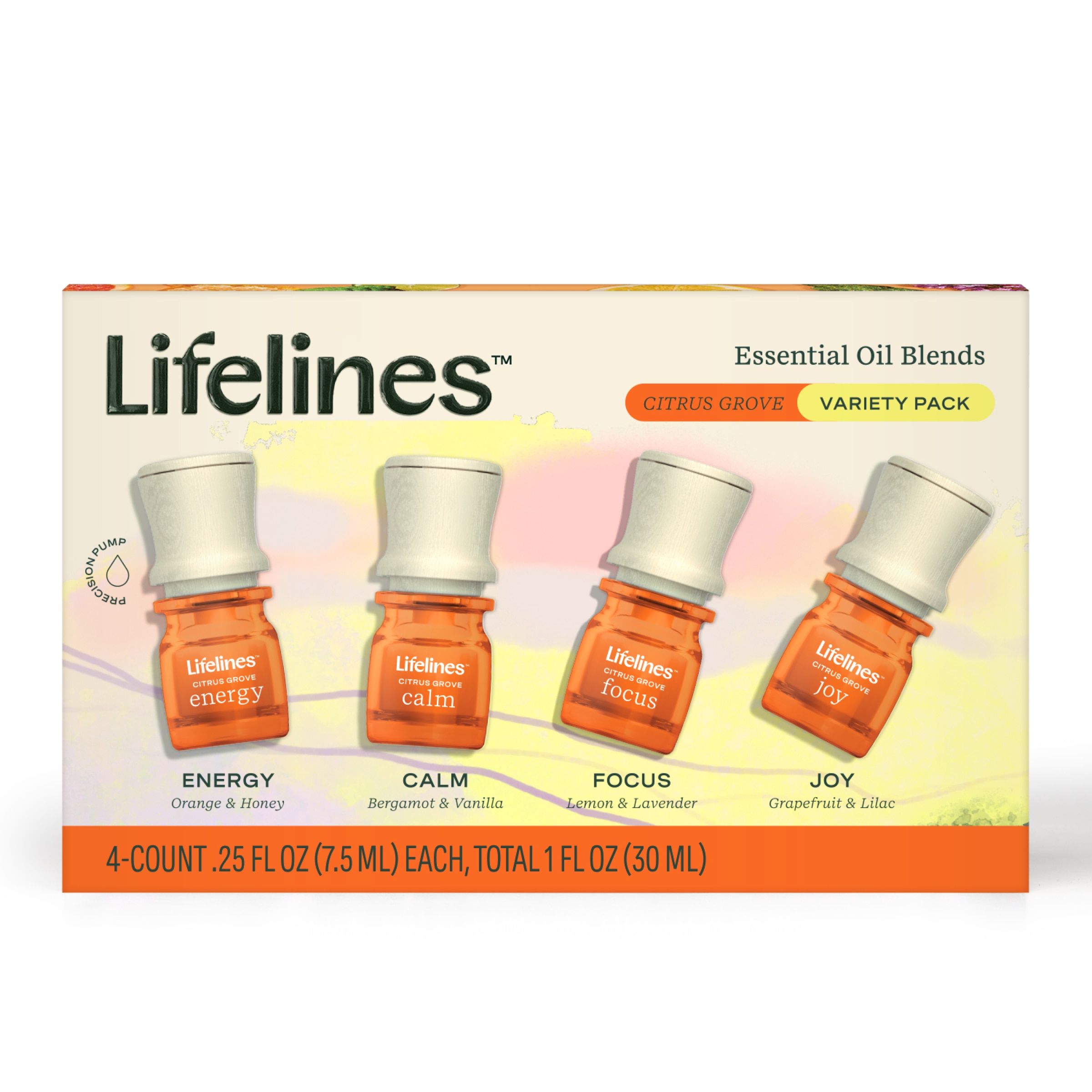 Lifelines Essential Oil Blends 4 Pack - Citrus Grove