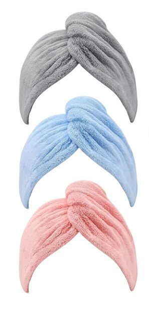 Hair Turban - Fast Dry Microfiber - 1CT