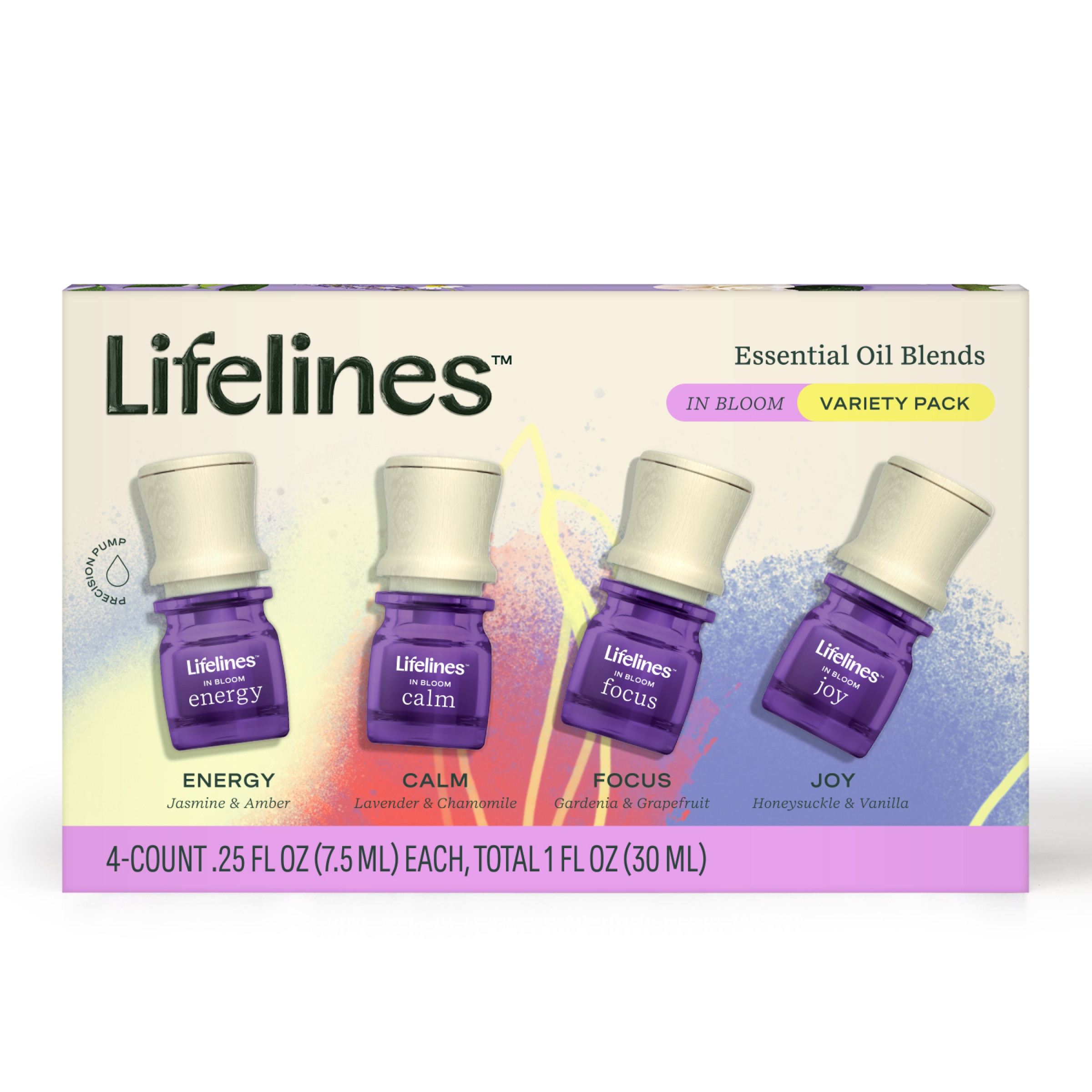 Lifelines Essential Oil Blends 4 Pack - In Bloom