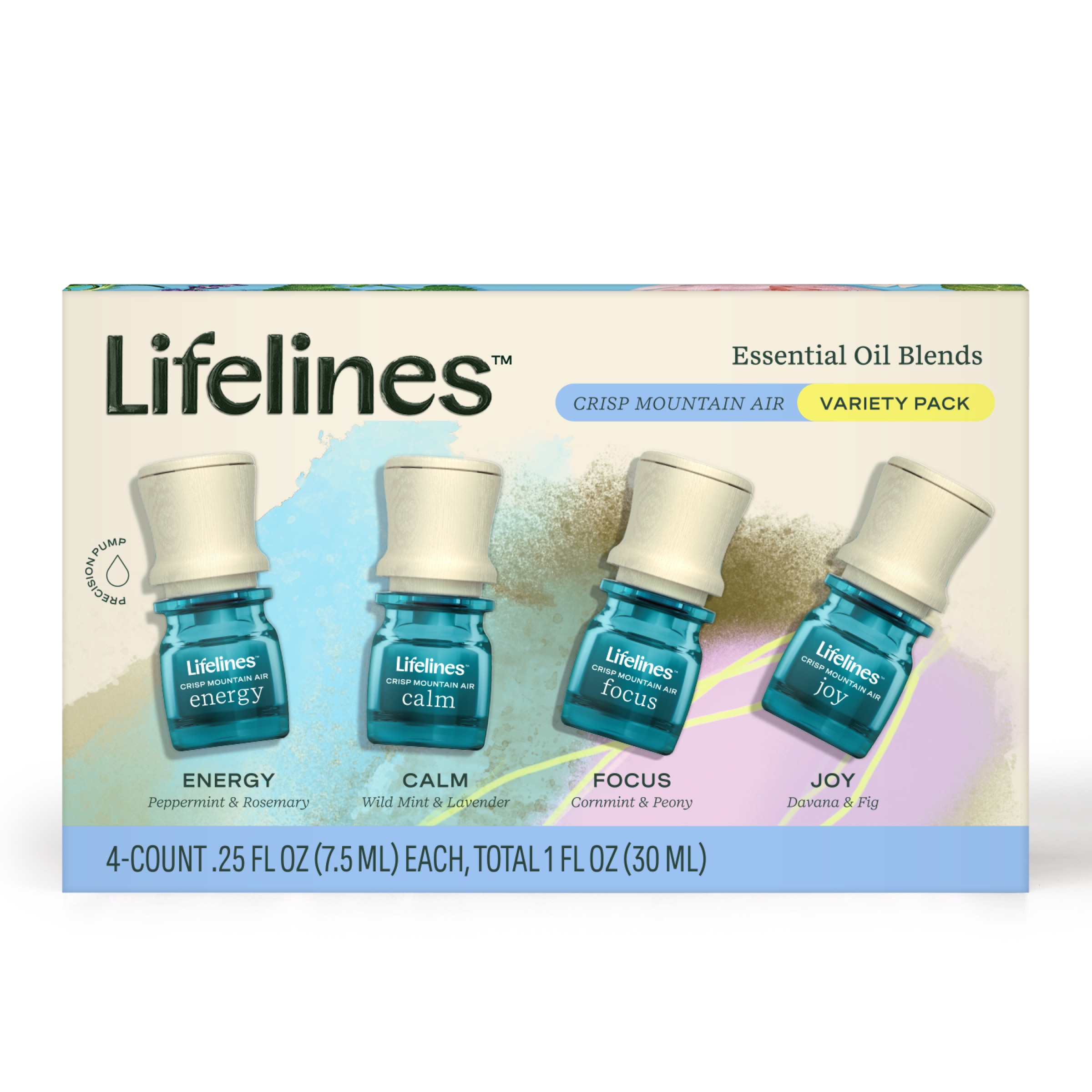 Lifelines Essential Oil Blends 4 Pack - Crisp Mountain Air