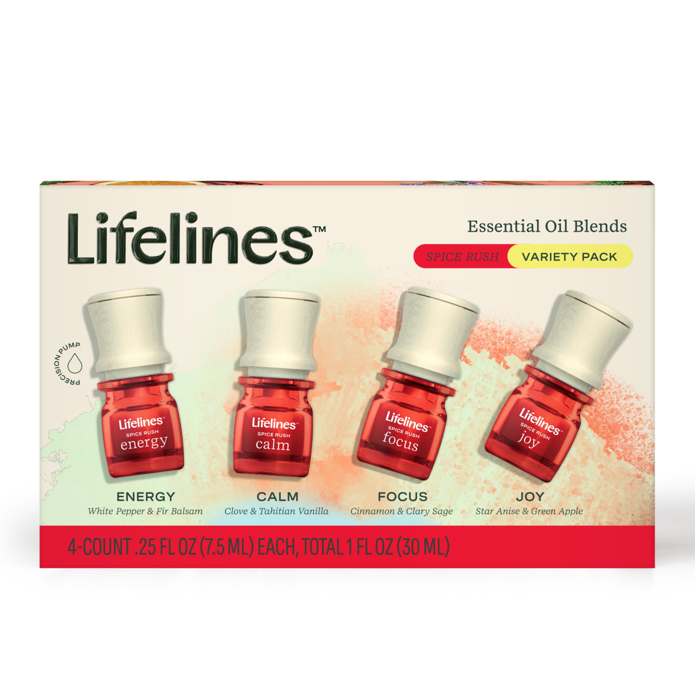 Lifelines Essential Oil Blends 4 Pack - Spice Rush