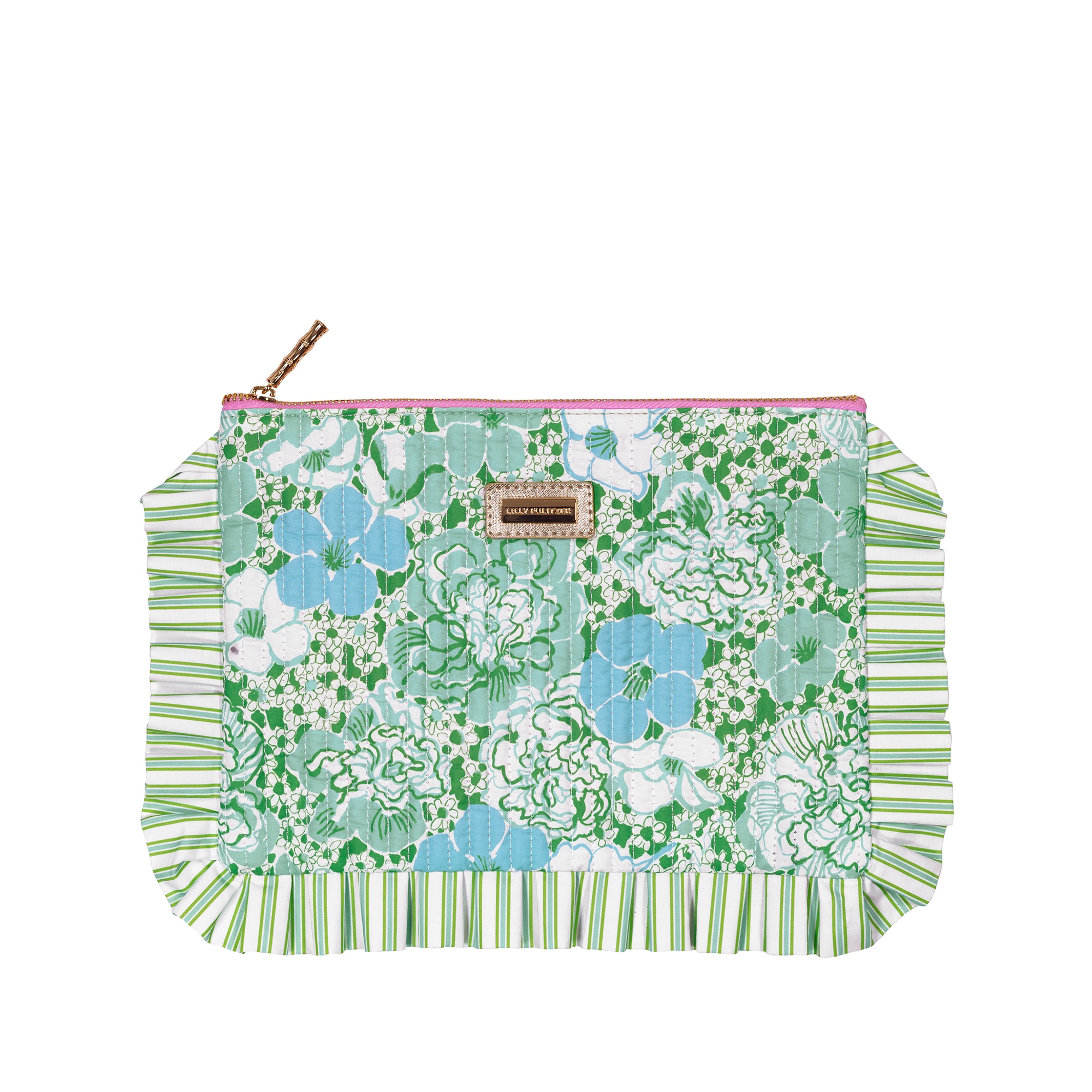 Lilly Pulitzer Ruffle Pouch - Mint Condition Burst of Joy