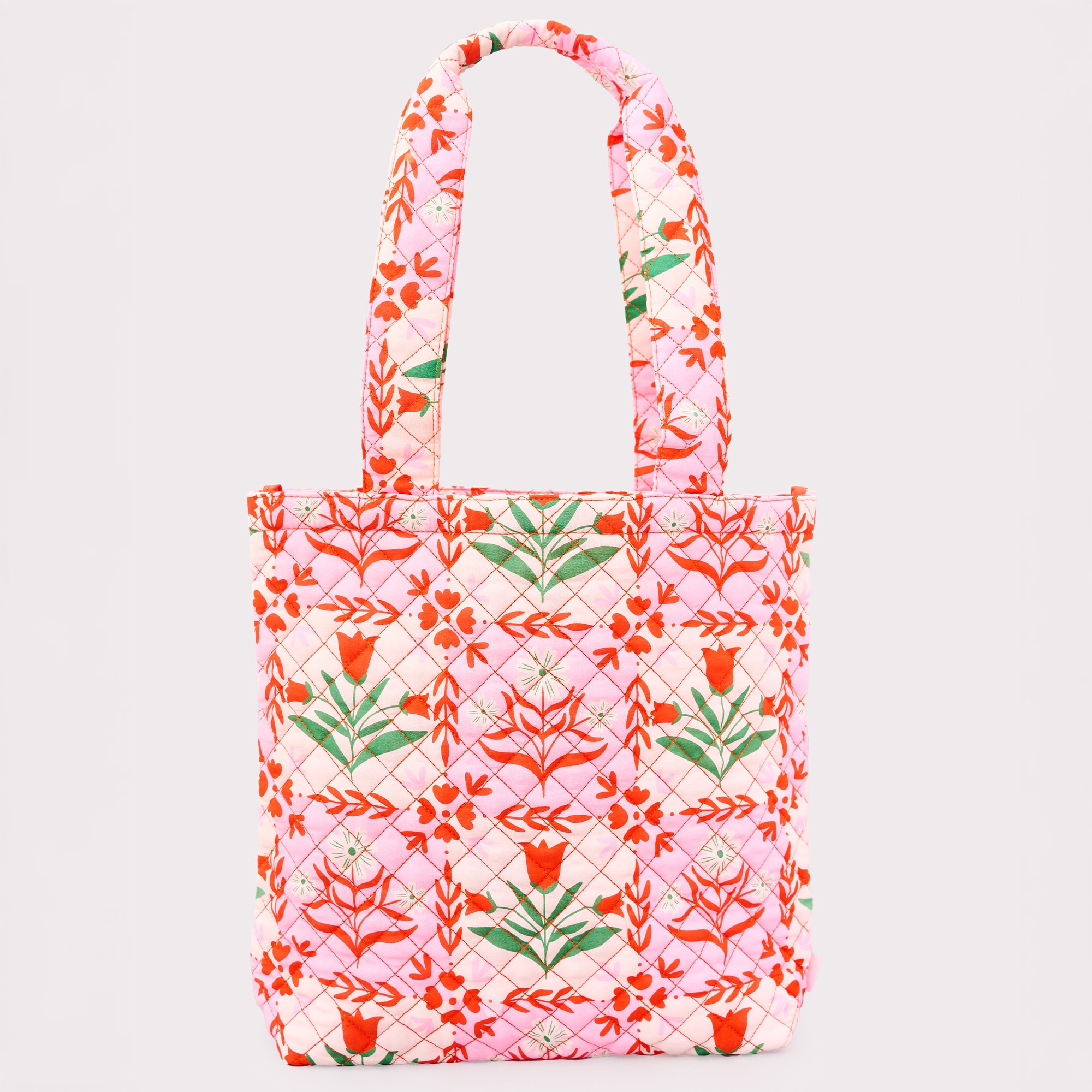 ban.do Quilted Tote - Pink Tile Floral