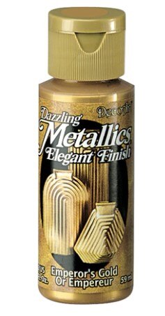 DecoArt Dazzling Metallics Acrylic Color 2 oz. Emperor's Gold