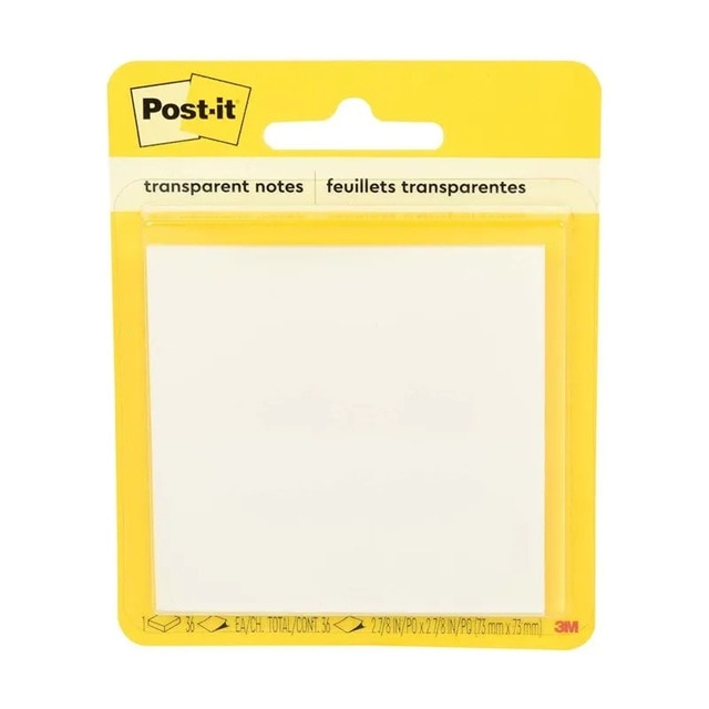 3M Post-it 3x3 Transparent Notes 1pk