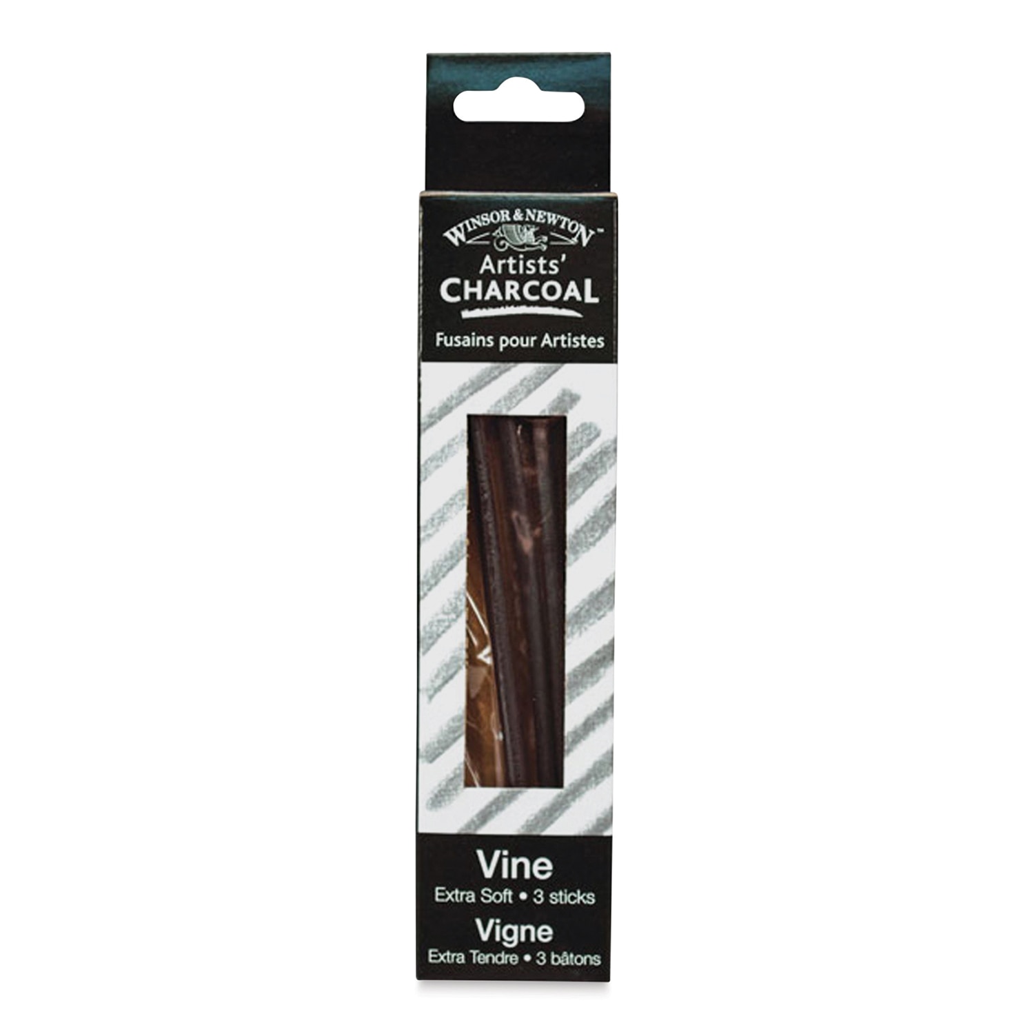 Winsor & Newton Vine Charcoal, 3/Pkg., Extra Soft