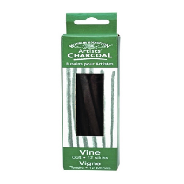 Winsor & Newton Charcoal Sticks, Vine Charcoal, Soft