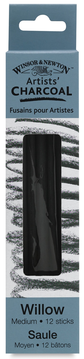 Winsor & Newton Charcoal Sticks, Willow Charcoal, Medium