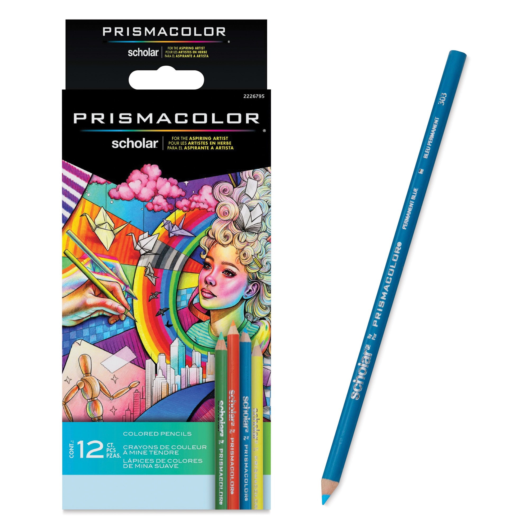 Prismacolor Scholar Art Pencil Set - Assorted Colors Set of 12