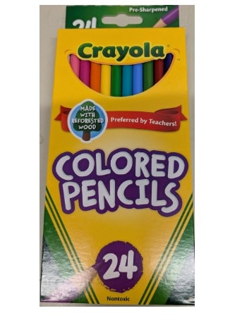 Crayola Colored Pencils - Assorted Colors Set of 24