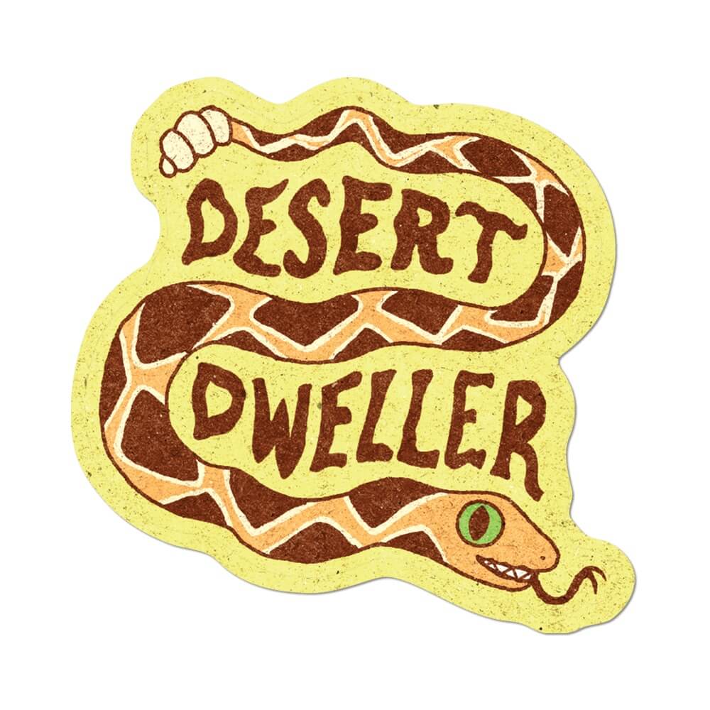 Desert Snake Die Cut Sticker