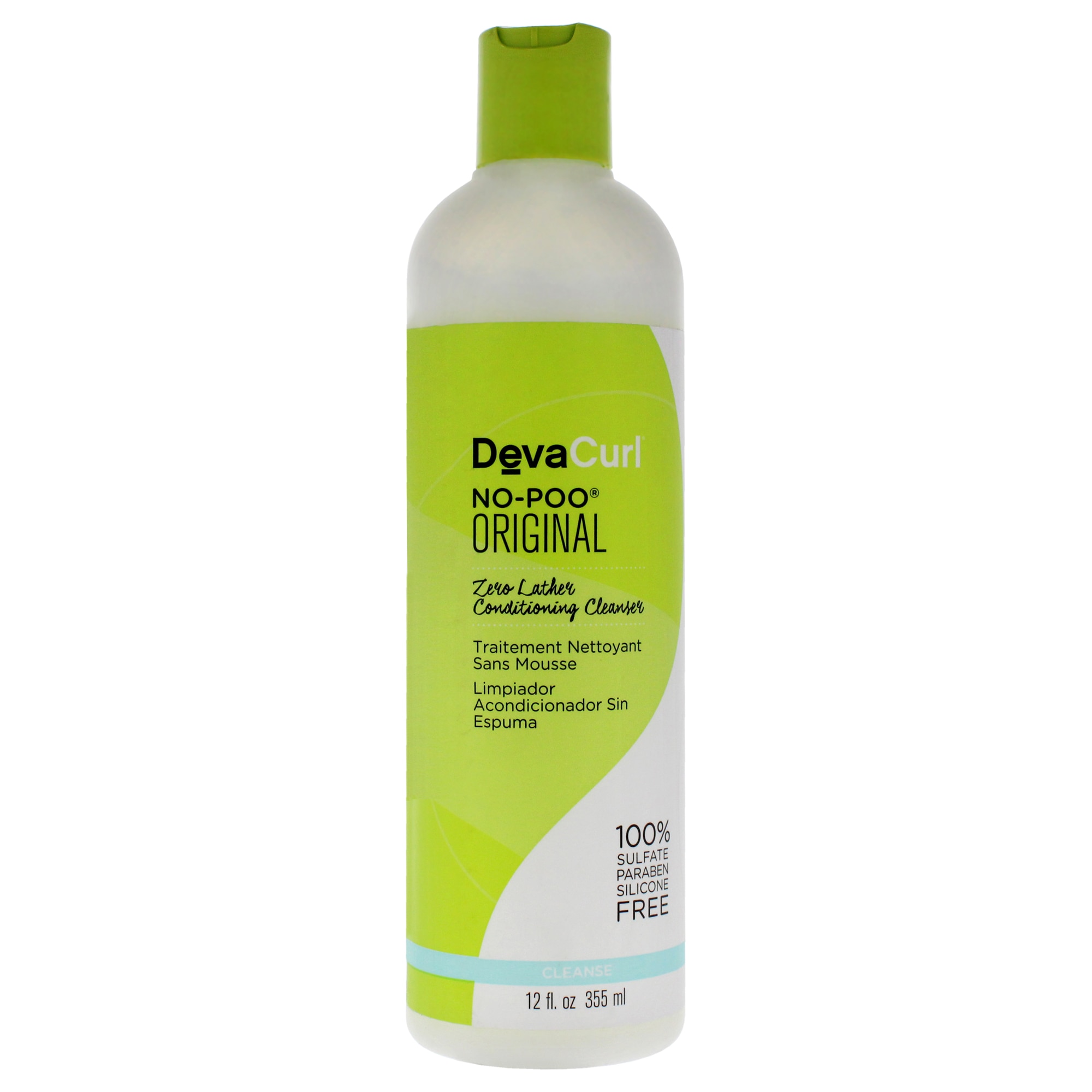 No-Poo Zero Lather Conditioning Cleanser - DevaCurl- 12 oz