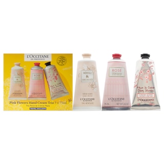 Pink Flowers Hand Cream Trio - LOccitane- 3 x 2.6 oz