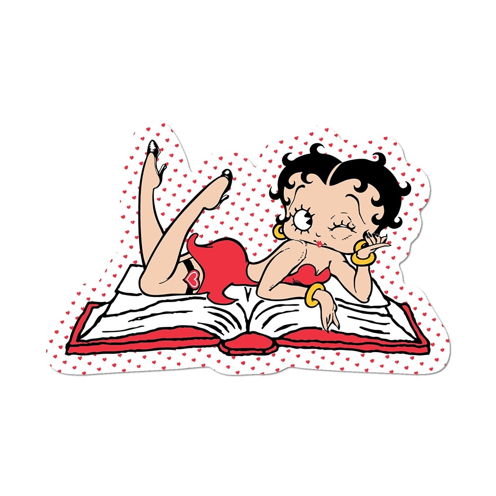 Betty Book Die Cut Sticker