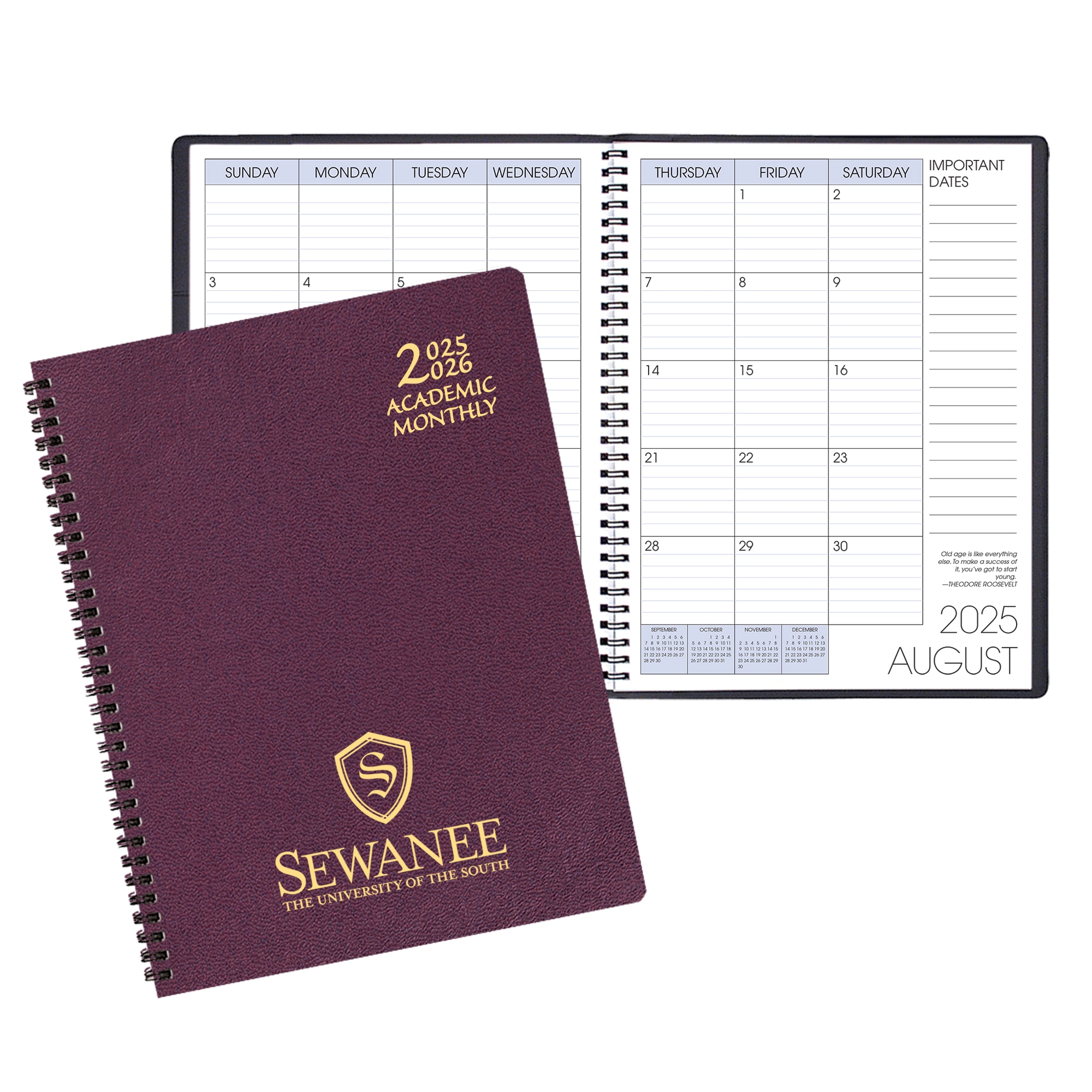 Payne 25-26 Imprinted Academic Monthly Planner 8.5"x11"