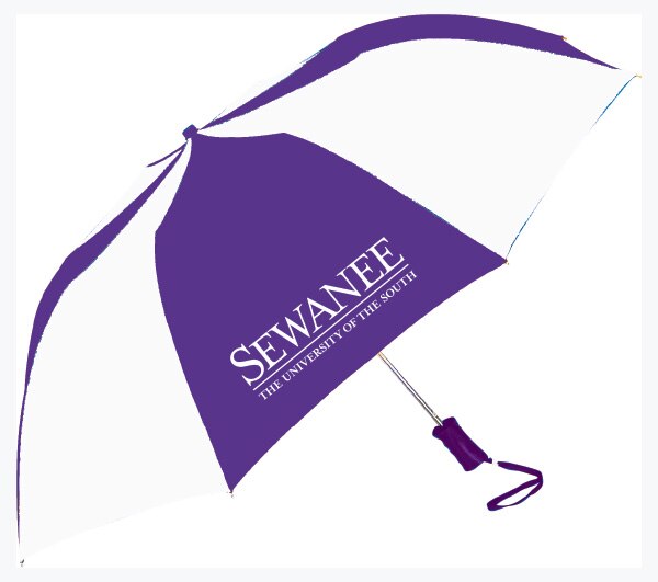 Univ of the South Book & Supply "The Sport" 2-Tone Emblematic Umbrella Automatic Folding 48" Coverage
