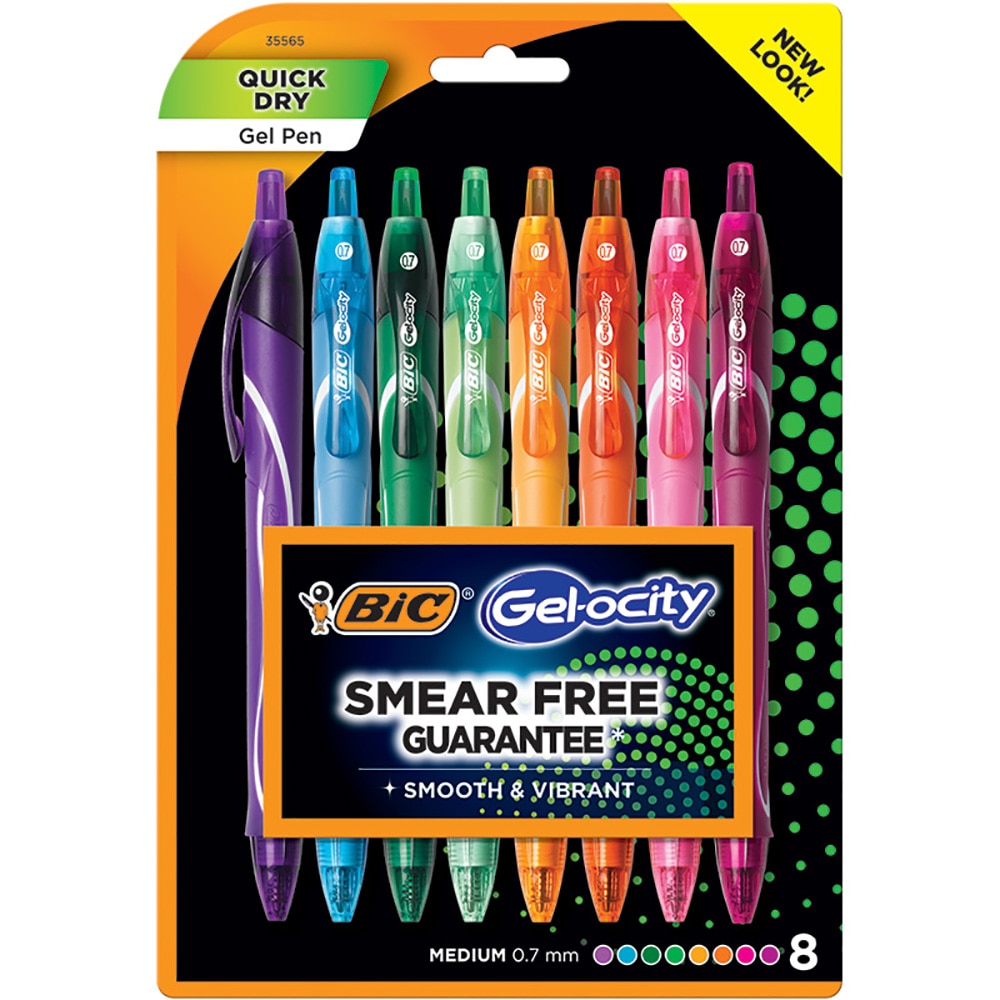 Gel-ocity Quick Dry Medium Point (0.7mm) 8-Pack Blister