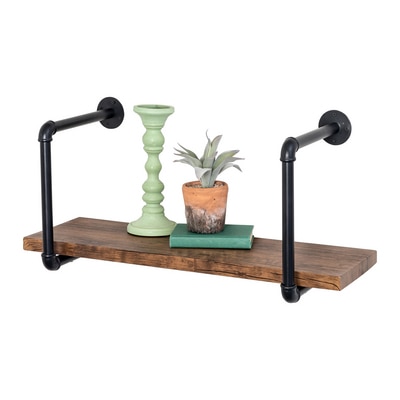 Black Industrial Wall Shelf